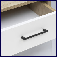 Ручка мебельная скоба мет. ARKADA-128 черный матовый AKS 81245