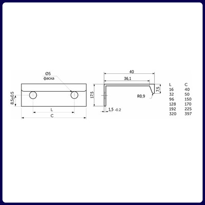 Ручка INSIDE-192 матовый черный AKS 100518