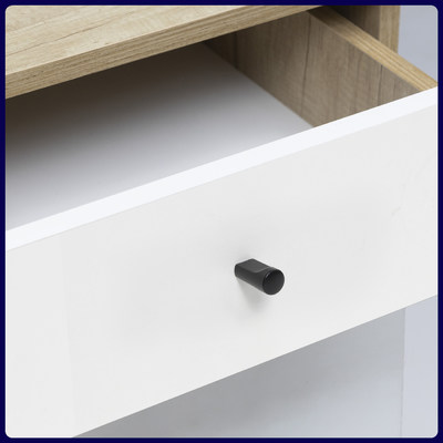 Ручка меб. кнопка AK071, черный матовый AKS 103788