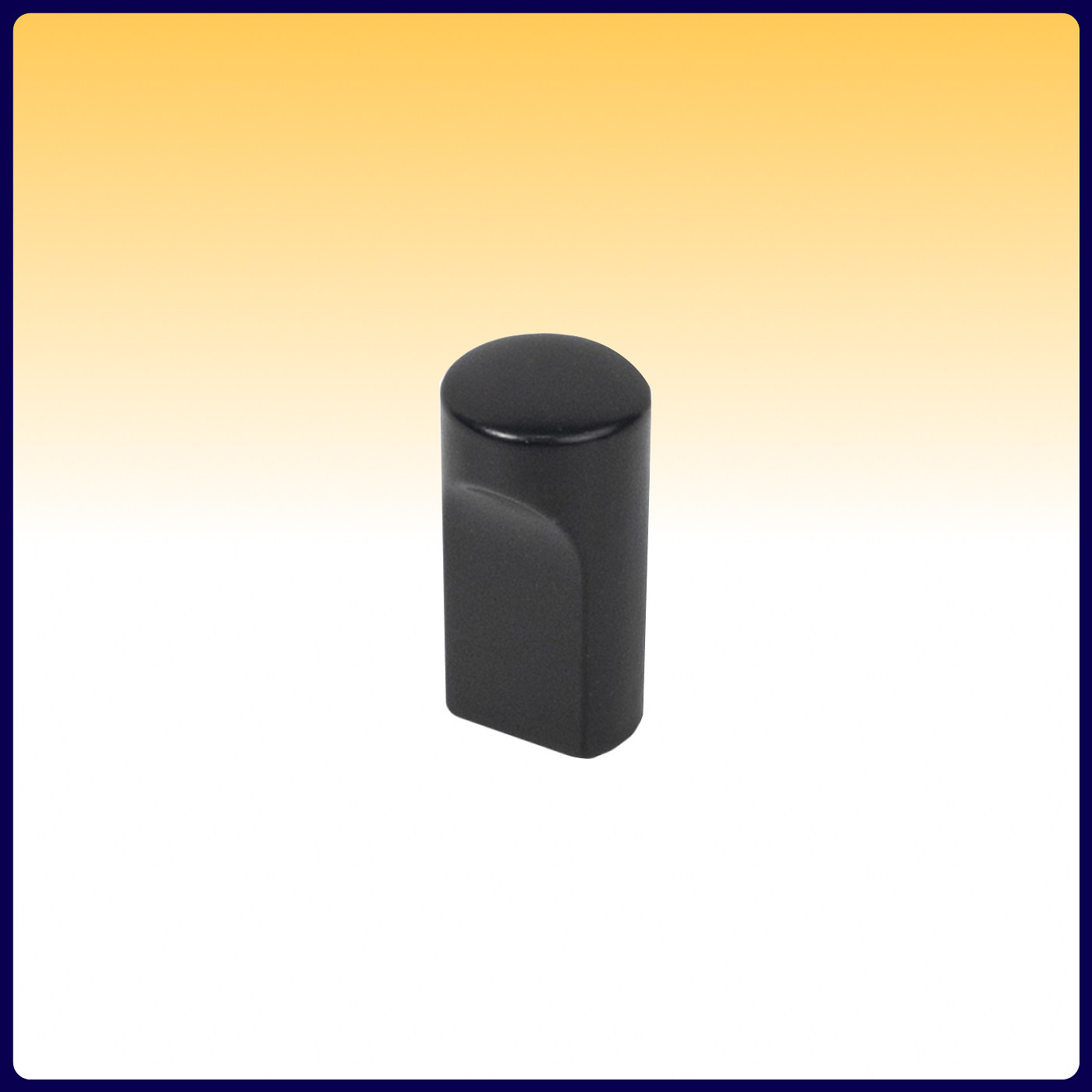 Ручка меб. кнопка AK071, черный матовый AKS 103788