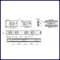 Направляющая шариковая h35 L-350 GRIDLI A 106044 (аналог 46014)