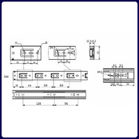 Направляющая шариковая h35 L-300 GRIDLI А 106041 (старый код 19184/44739)