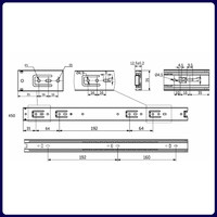 Направляющая шариковая h35 L-450 GRIDLI A 106052