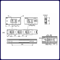 Направляющая шариковая h35 L-250 GRIDLI A 106036 (старый код 22288)