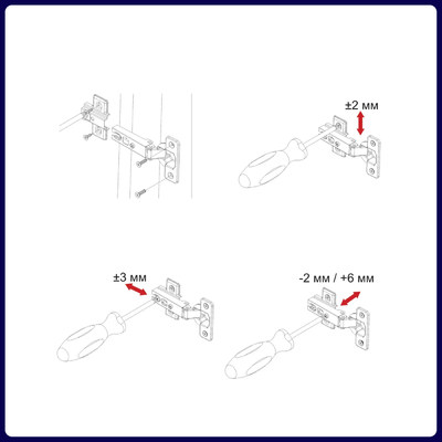 Петля накладная 09, 48mm  h2  55гр AKS  77794 (250)