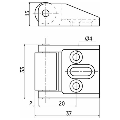 Ролик для столешницы AKS 71473