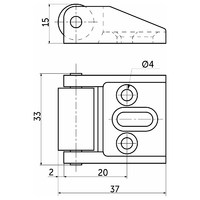 Ролик для столешницы AKS 71473