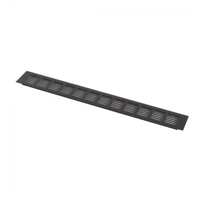 Решетка вентиляционная 480х60мм темно-коричневая алюминий AKS 115996