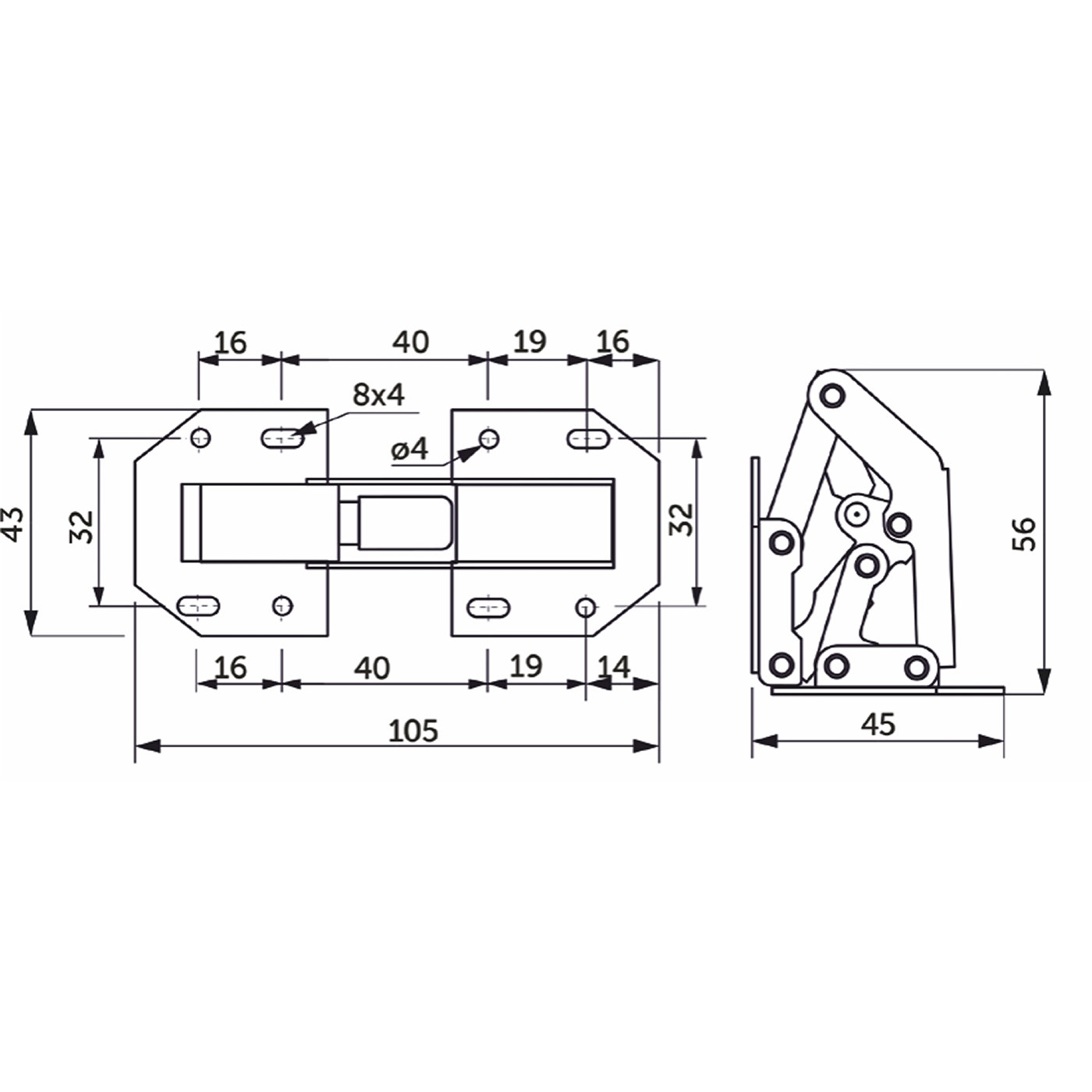 Петля поршневая большая AKS 11212