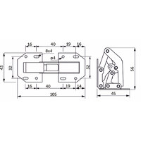 Петля поршневая большая AKS 11212