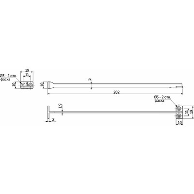 Ограничитель угла открывания фасада гибкий белый PL 109383