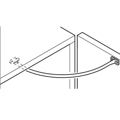 Ограничитель угла открывания фасада гибкий белый PL 109383