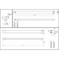 Рейлинг к Slimbox Evolution L-500 белый AKS 117344 (аналог 53185)