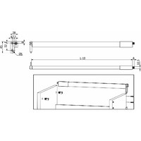Рейлинг к Slimbox L-300 белый AKS 83090