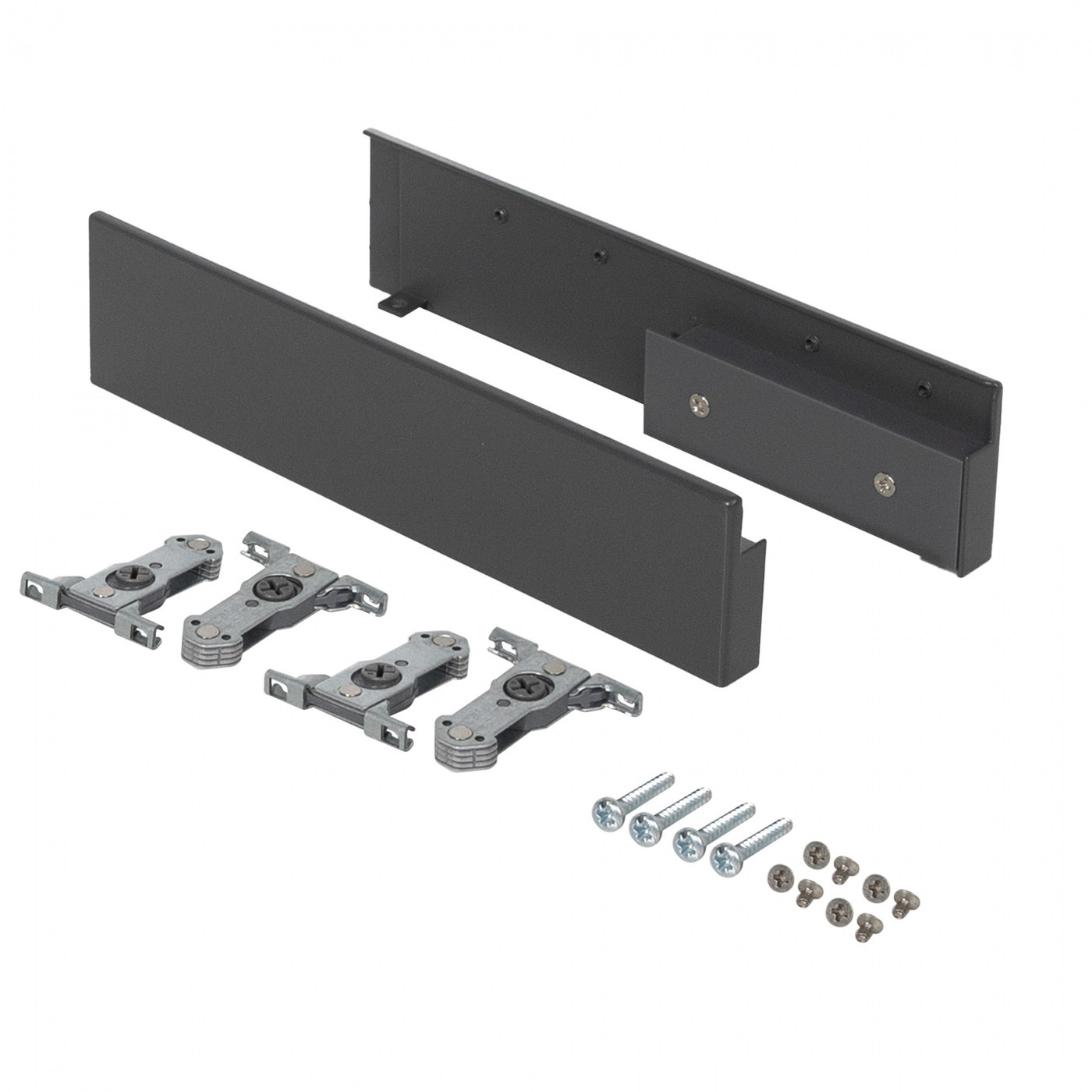 Держатель передней стенки внутреннего ящика H199 Slimbox Evolution графит с рейлингом на фасаде 112468