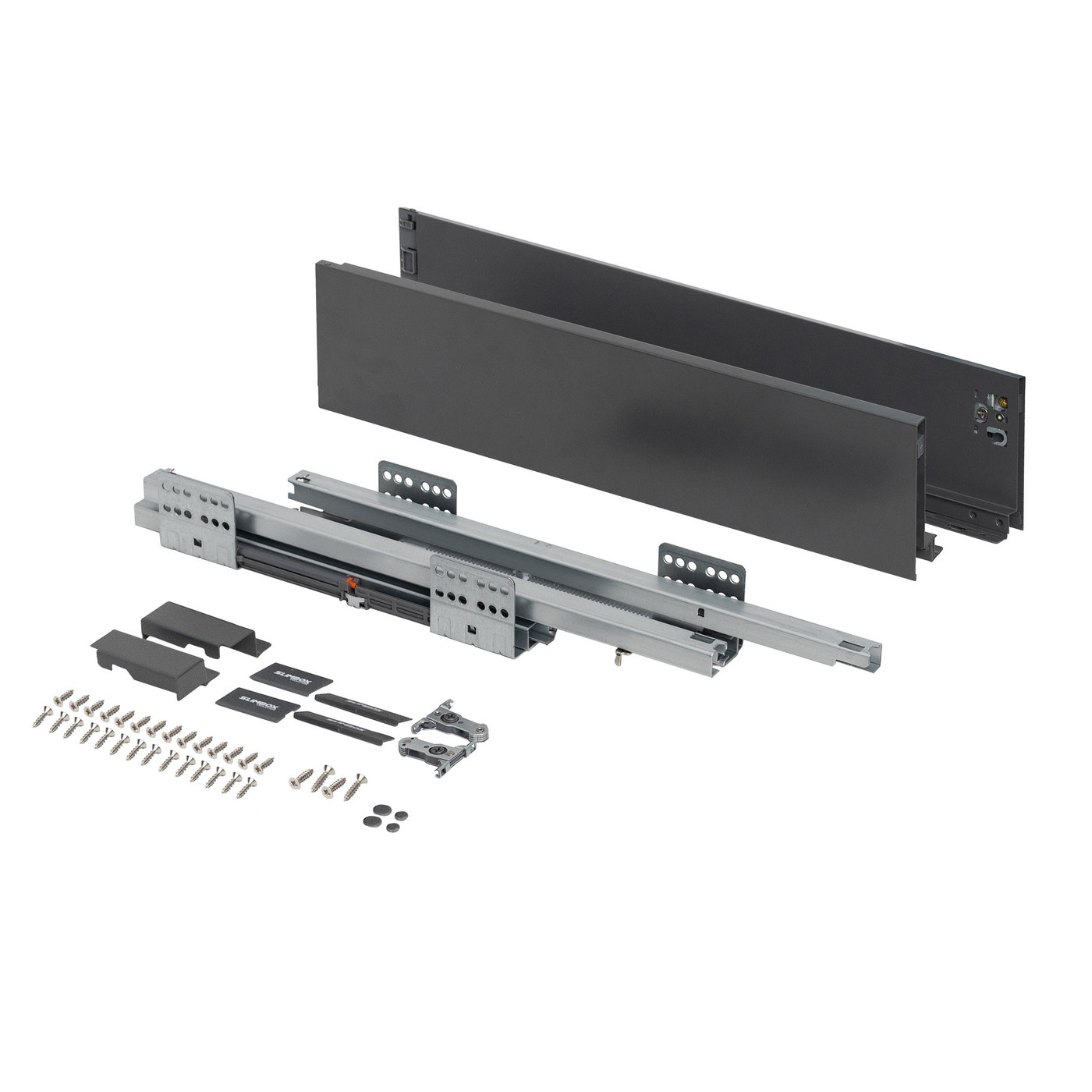 Slimbox Evolution L-500 H116 графит  плавн.закр. ДСП16мм AKS 117349