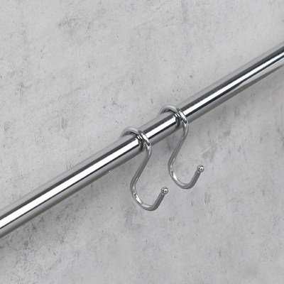 Крючок на трубу d16 ретро двойной хром AKS 30720