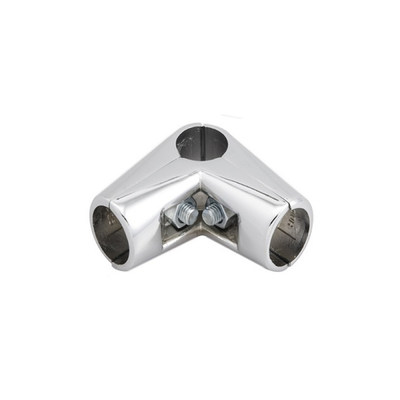 Соединитель 3-х труб d25 (579) угловой, хром AKS 17183