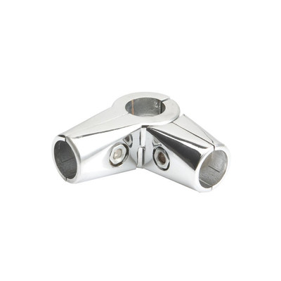 Соединитель 3-х труб d25 (561) угловой, хром AKS 24467