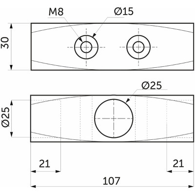 Соединитель 3-х труб d25 (578) перпендикулярный, черный AKS 112432