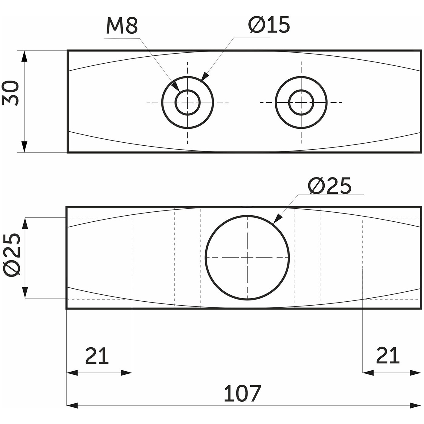 Соединитель 3-х труб d25 (578) перпендикулярный, черный AKS 112432