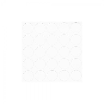 Заглушка самоприлипающая к эксцентрику белый гладкий (04) 1 упак. - 100 л AKS (лист-70шт.) 103306