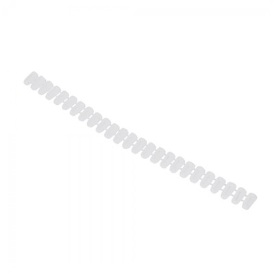 Втулка под саморез на полосе 5*10, пластик, белая (уп/100шт) AKS 82156