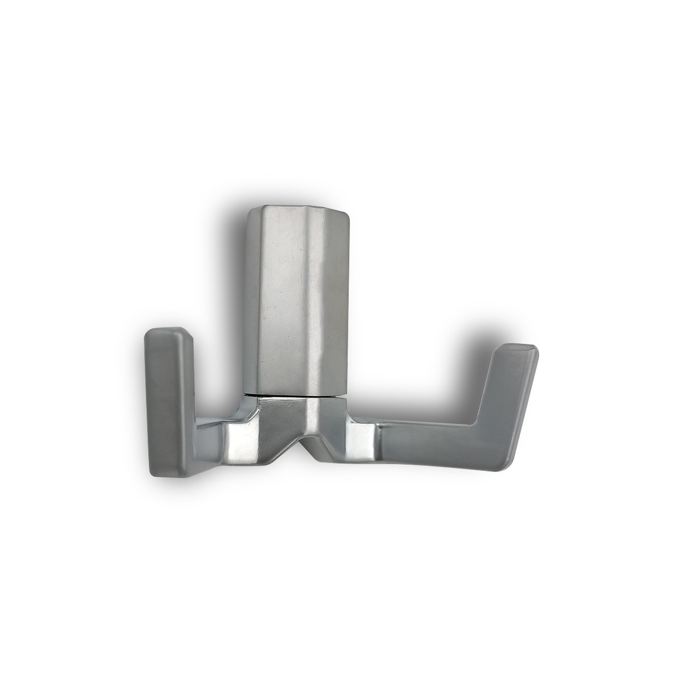 Крючок двухрожковый EVA ANGLE / алюминий матовый SC 4305 (25 шт.)