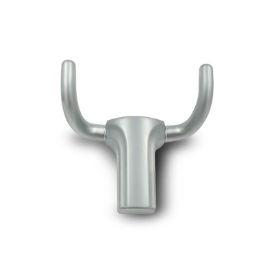 Крючок двухрожковый EVA BULL / алюминий матовый SC 4313