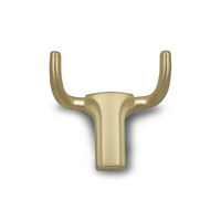 Крючок двухрожковый EVA BULL / латунь шлифованная матовая BB 4314