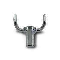 Крючок двухрожковый EVA BULL / хром PC 4311