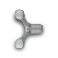 Крючок двухрожковый EVA UFO / алюминий матовый SC 4323 (20 шт.)