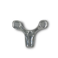 Крючок двухрожковый EVA UFO / хром PC 4321 (20 шт.)