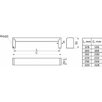 Ручка мебельная A120/192 инокс AKS 67314