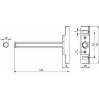 Полкодержатель SMART 76*19 11мм AKS 13182