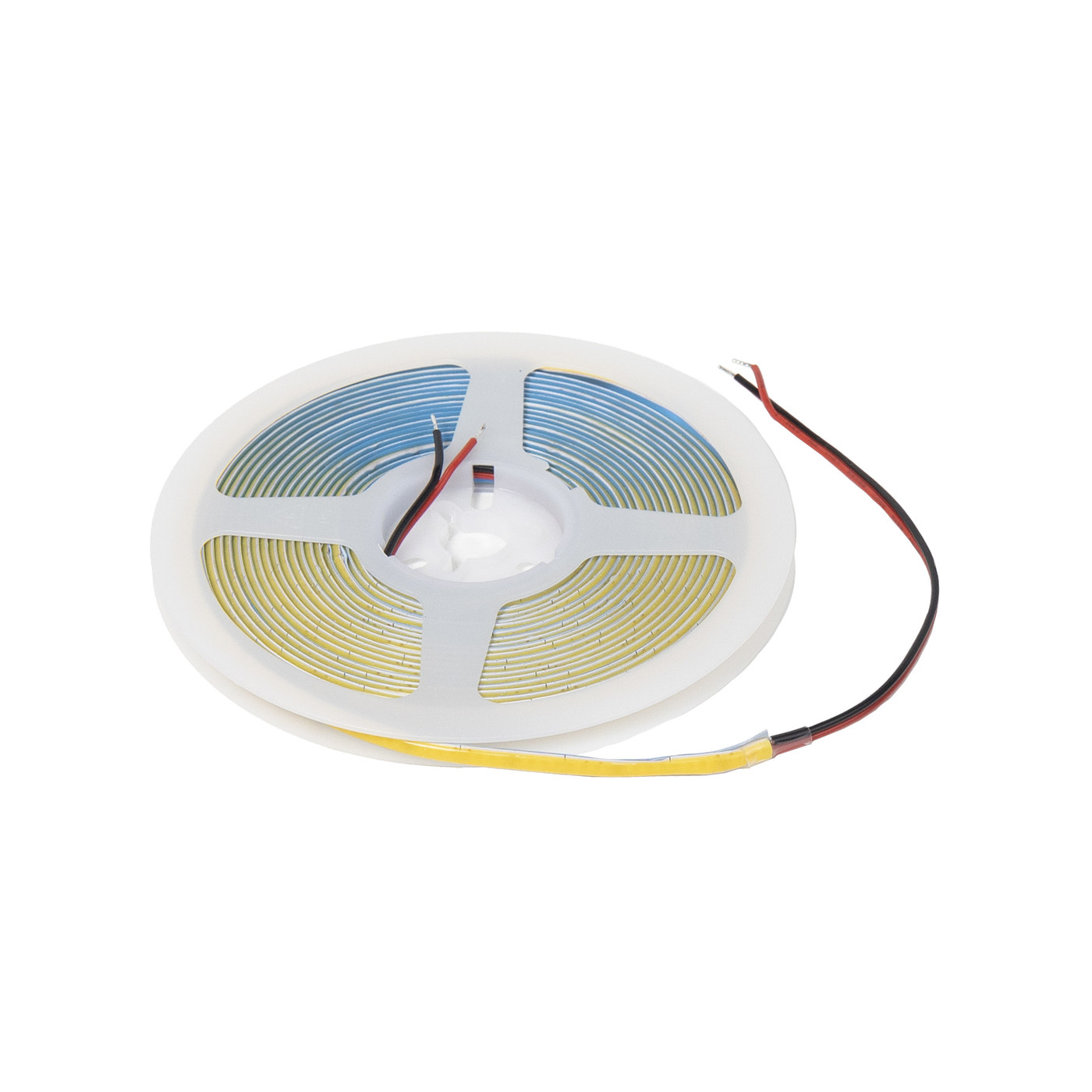 Лента светодиодная COB - 12W/m, 24V, 5мм, 400 д/м, IP20, нейтральный белый (4000K), CRI90, 1100 Lm, узкая, 5м, AKS 115320