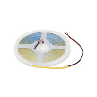 Лента светодиодная COB - 12W/m, 24V, 5мм, 400 д/м, IP20, нейтральный белый (4000K), CRI90, 1100 Lm, узкая, 5м, AKS 115320