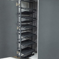 Обувная система поворотная 800 BRUNO h1927-2177 (12 полок), графит PRIME by AKS 122793