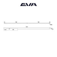 Ручка-скоба EVA LOFT 480мм (L1000мм), белый матовый (уп25 шт) 3939