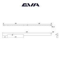 Ручка-скоба EVA LOFT 288мм (L600мм), графит (уп25 шт) 3937