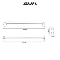 Ручка-скоба EVA ART 192мм, хром (уп10 шт) 3959