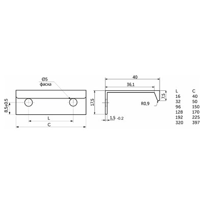 Ручка INSIDE 96/150 брашированное золото AKS 117465