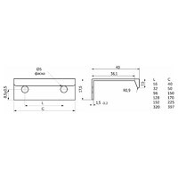 Ручка INSIDE 96/150 брашированное золото AKS 117465