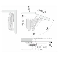 Подъемный механизм JUNIOR GRIDLI 123361 (стар.код 13321)
