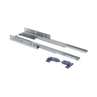 Направл. скрытого монтажа L-350 push to open ДСП до16mm с замками PRIME by AKS 3D полное выдвижение 113659