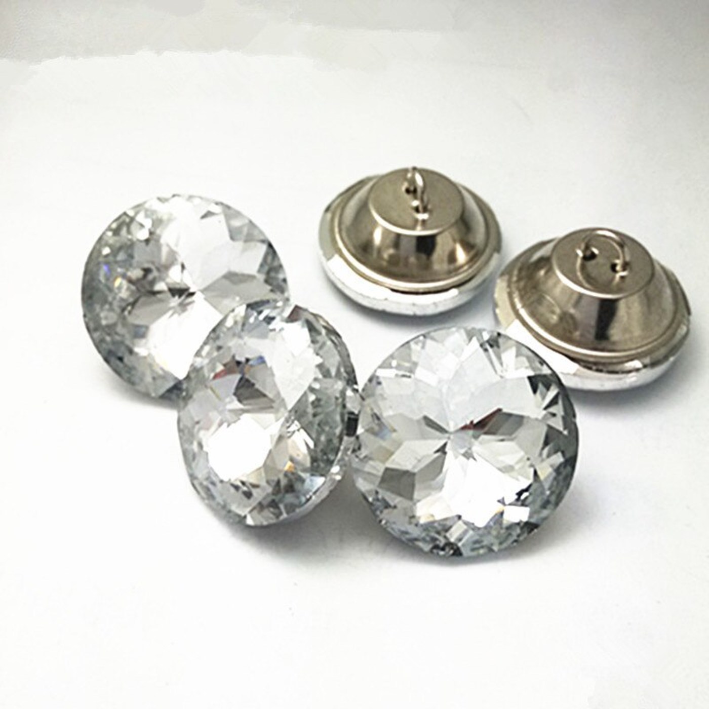 Пуговицы COL without-25 мм (glass button 103 xl-03) 550 шт Стразы