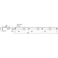 Ручка мебельная накладная алюм. INSIDE-576/597 черный матовый AKS 100522