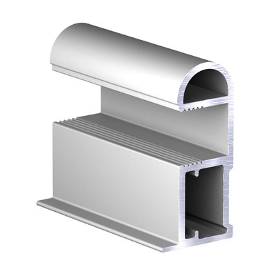 Профиль вертик. алюм. Асимметрич. С-образн. Slim Серебро ( 5.4 х 1,0 ) АВД-0580