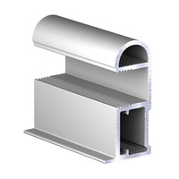 Профиль вертик. алюм. Асимметрич. С-образн. Slim Серебро ( 5.4 х 1,0 ) АВД-0580