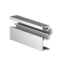 Профиль горизонт. верхний (верхняя рамка)  Slim Серебро (6,0)АВД-3766